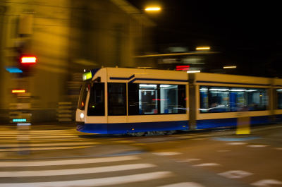 Wypadek tramwaju z taksówką w centrum Łodzi